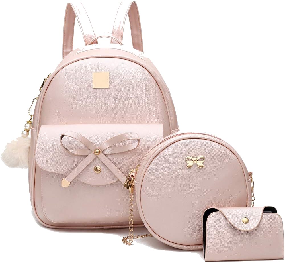 Bowknot 3-Piece Backpack Set