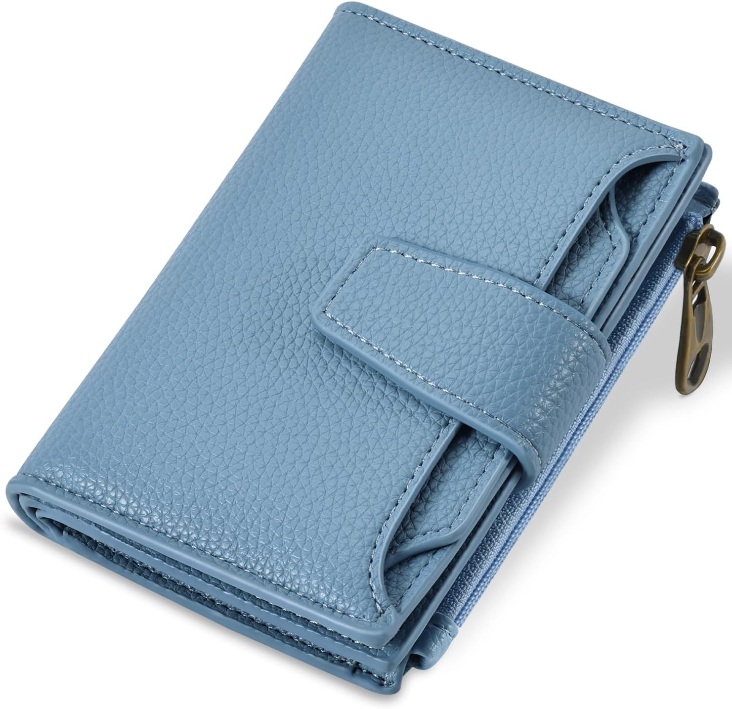 Compact RFID Leather Wallet