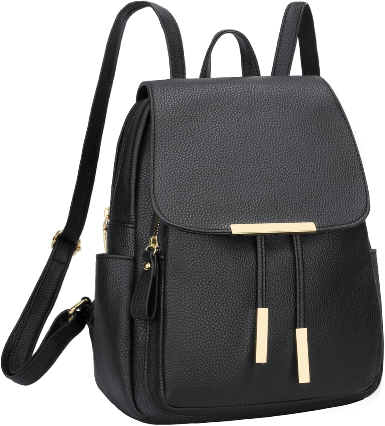 Trendy Leather Backpack Purse